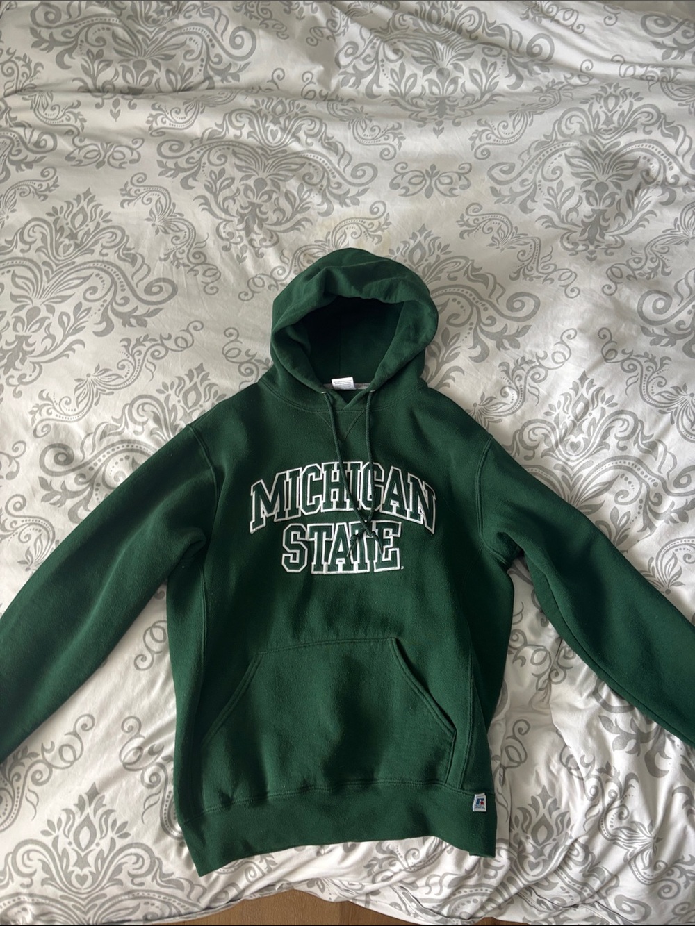 Russell Athletic Michigan State Green Crewneck Hoodie